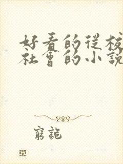 好看的从校园到社会的小说