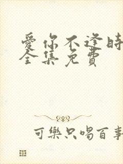 爱你不逢时短剧全集免费