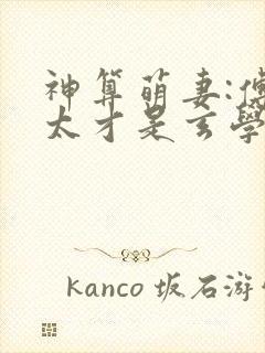 神算萌妻:傅太太才是玄学真大佬全书