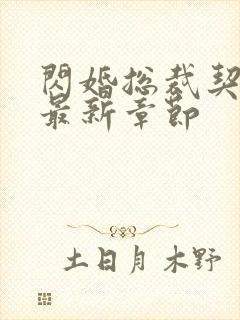 闪婚总裁契约妻最新章节