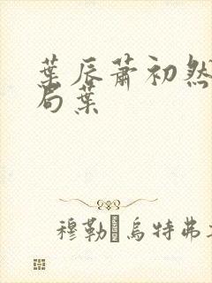 叶辰萧初然大结局叶