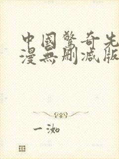 中国惊奇先生动漫无删减版