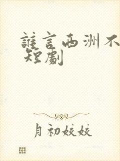 谁言西洲不知意 短剧