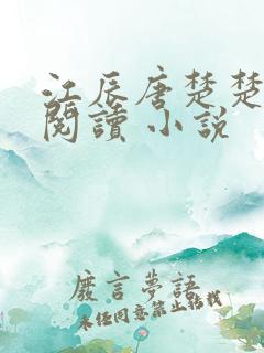 江辰唐楚楚在线阅读 小说