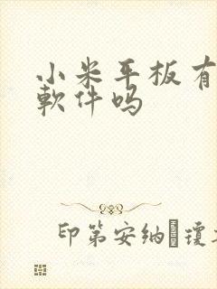 小米平板有画画软件吗