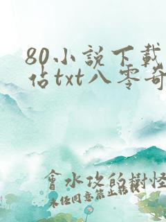 80小说下载网站txt八零奇书网