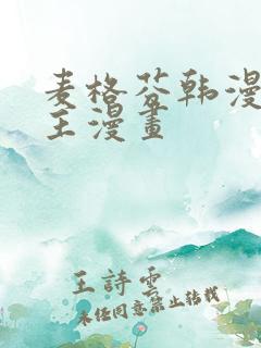 麦格芬韩漫双男主漫画