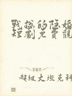 战总的隐婚娇妻短剧免费观看