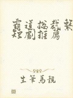 霸道总裁系列 短剧推荐