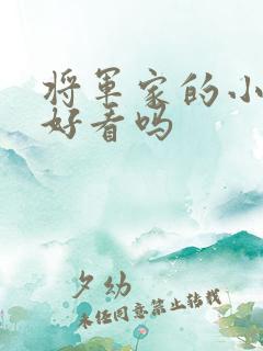 将军家的小娘子好看吗