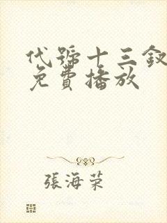 代号十三钗全集免费播放