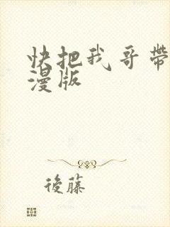快把我哥带走动漫版