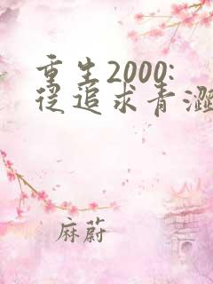 重生2000:从追求青涩校花同桌开始 第25章