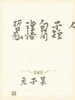 哲理句子 人生感悟简短