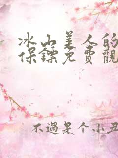 冰山美人的丐王保镖免费观看