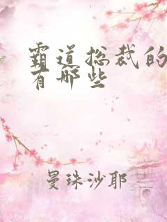 霸道总裁的韩剧有哪些