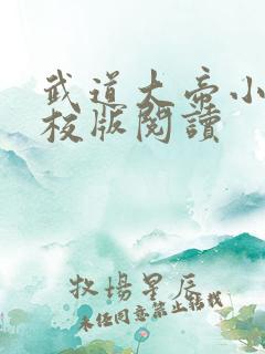 武道大帝小说精校版阅读