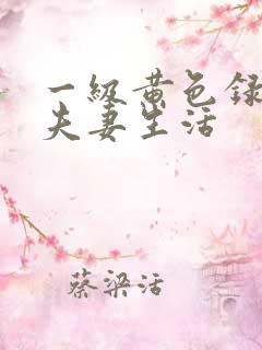 一级黄色录像片夫妻生活