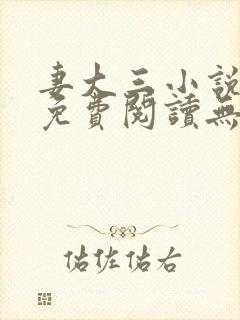 妻大三小说全文免费阅读无弹窗