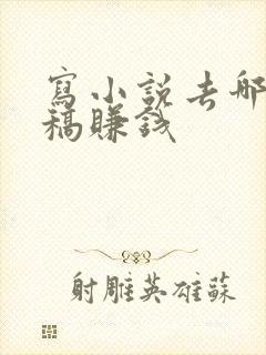 写小说去哪里投稿赚钱