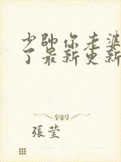 少帅你老婆又跑了最新更新章节