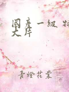 国产一级 特黄大片