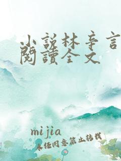 小说林辛言免费阅读全文