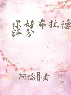 你好布拉德豆瓣评分