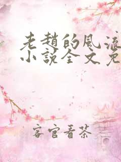 老赵的风流人生小说全文免费阅读