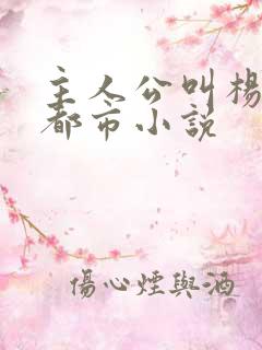 主人公叫杨凡的都市小说