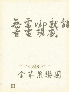无需vip就能看电视剧