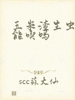 玉米渣生虫子还能吃吗