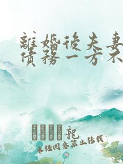 离婚后夫妻共同债务一方不还怎么办