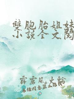 双胞胎姐妹换夫小说全文阅读