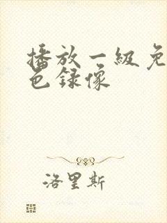 播放一级免费黄色录像