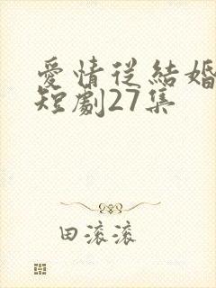 爱情从结婚开始短剧27集