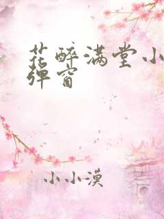 花醉满堂小说无弹窗