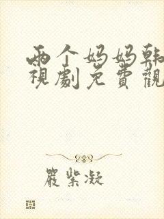 两个妈妈韩剧电视剧免费观看全集