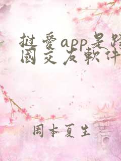 挝爱app是跨国交友软件吗安全吗