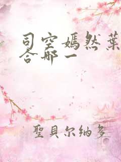 司空嫣然叶凡结合哪一