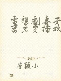电视剧妻子的秘密免费播放