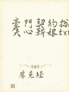 豪门契约总裁的失心新娘txt