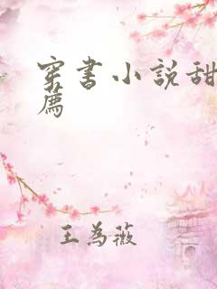 穿书小说甜文推荐