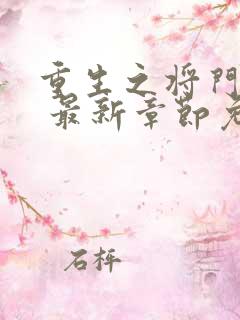 重生之将门毒后 最新章节免费