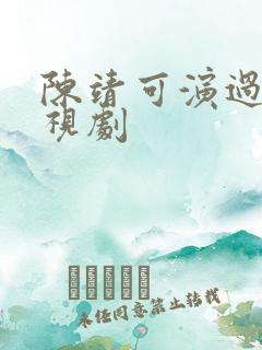 陈靖可演过的电视剧