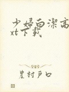 少妇白洁高义txt下载