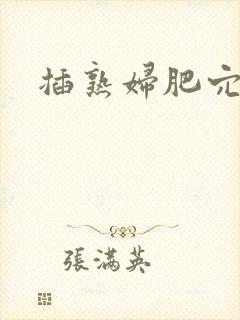 插熟妇肥穴