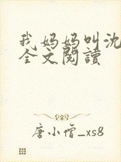 我妈妈叫沈绣琴全文阅读