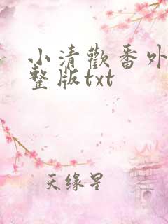 小清欢番外篇完整版txt