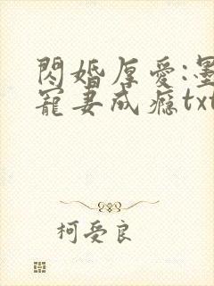 闪婚厚爱:墨少宠妻成瘾txt下载